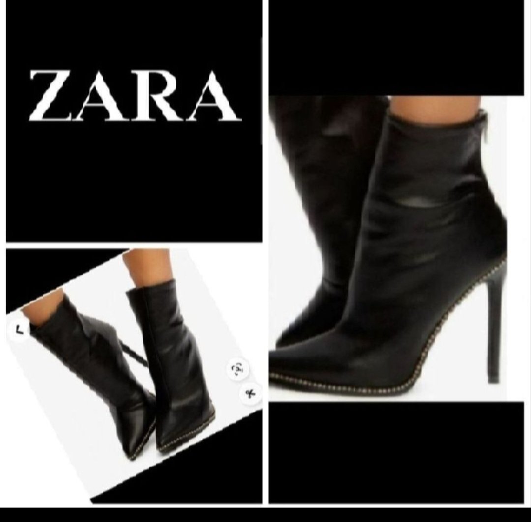 Subliiiiime❤️❤️❤️❤️ bottine bordure en strasses de ZARA pointure 36 comme neuf 