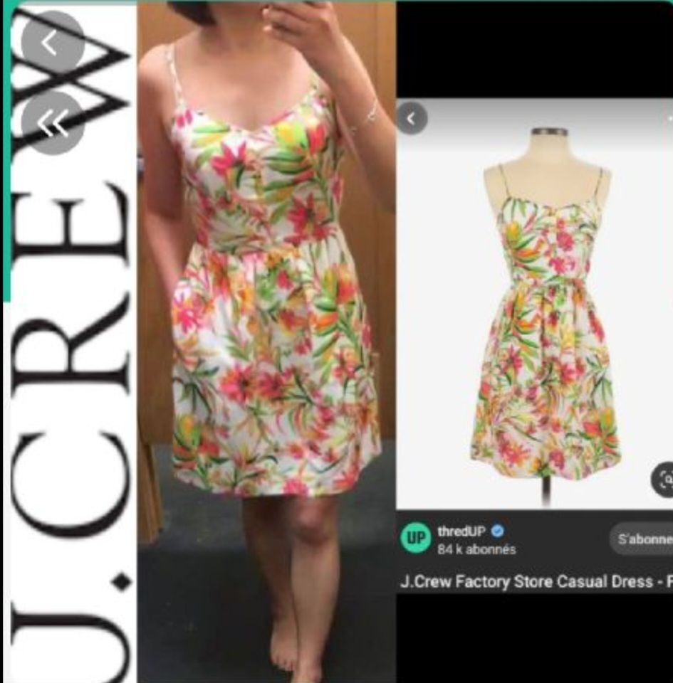 Subliiiiime ❤️ ❤️ ❤️ robe florale taille 34/36 de J.CREW 