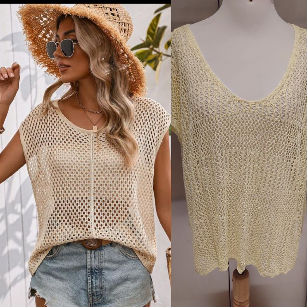 Subliiiiime ❤️ ❤️ ❤️ pull crochet oversize chic avec 2 fentes sur les côtés de SHEIN taille 40/42/44 