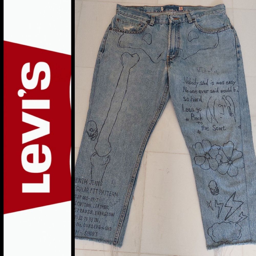 Subliiiiime ❤️ ❤️ ❤️ pantacourt LEVI'S 505 fantaisie W34 L40 ❤️😍taille 46/48