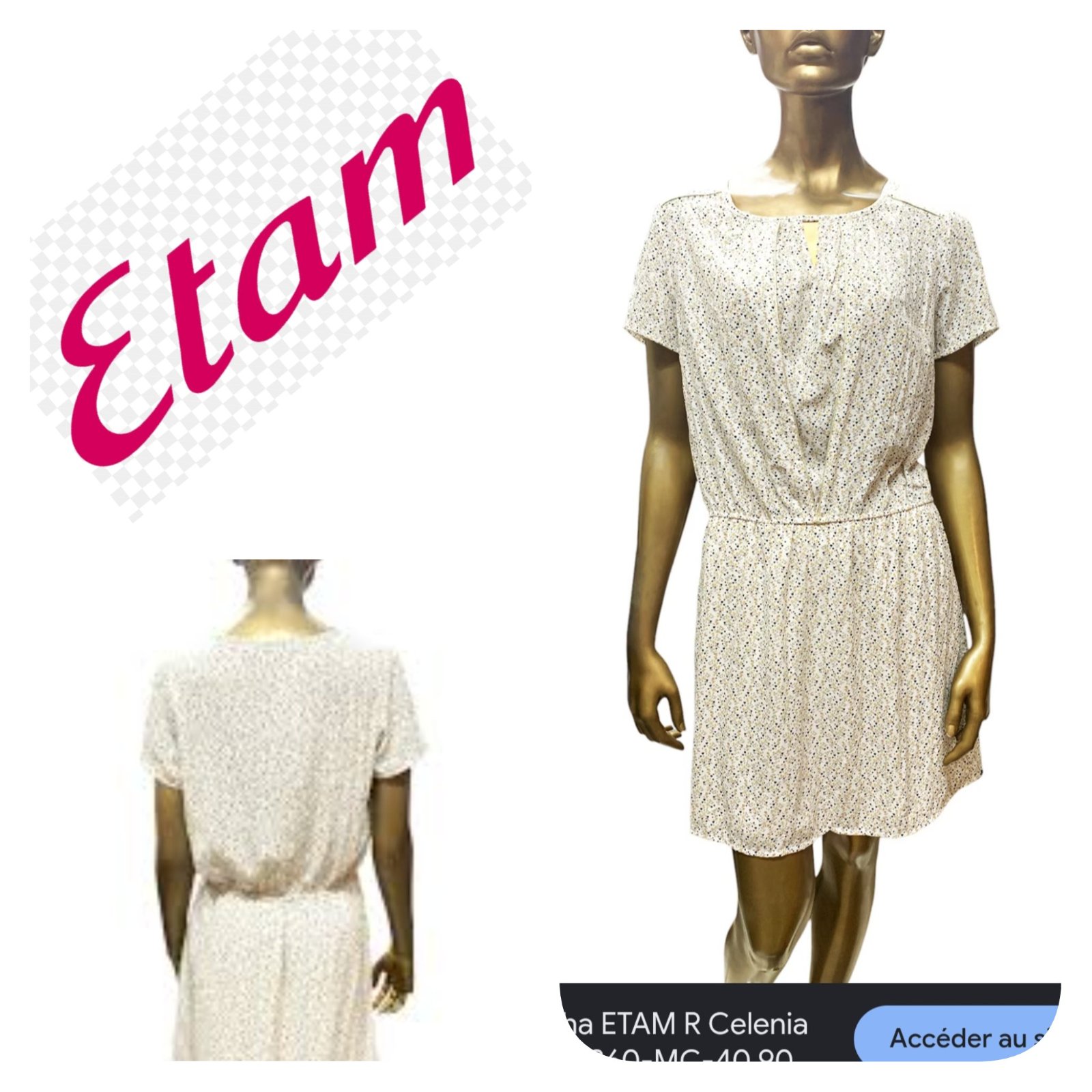 Subliiiiime ❤️❤️❤️❤️robe légère de la marque ETAM taille 42