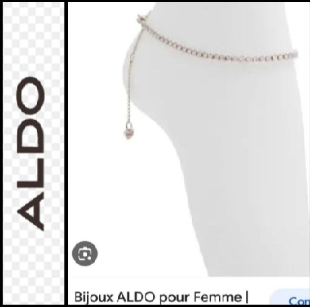 Subliiiiime❤️❤️❤️❤️❤️ bracelet de cheville en strasses argentés de ALDO neuuuf 
