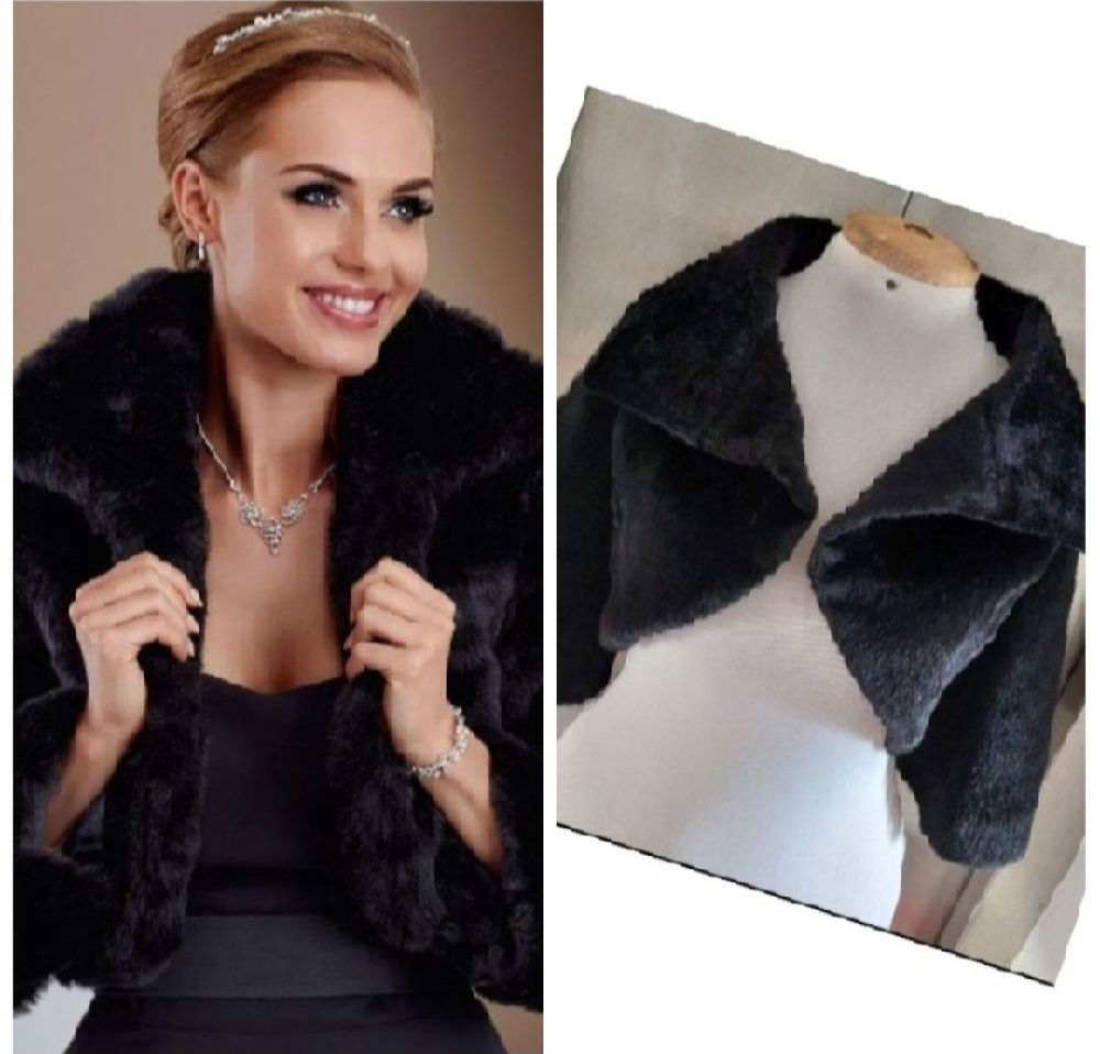 Subliiiiime ❤️ ❤️ ❤️ ❤️ ❤️ ❤️ boléro en fausse fourrure de POSTER taille 36/38