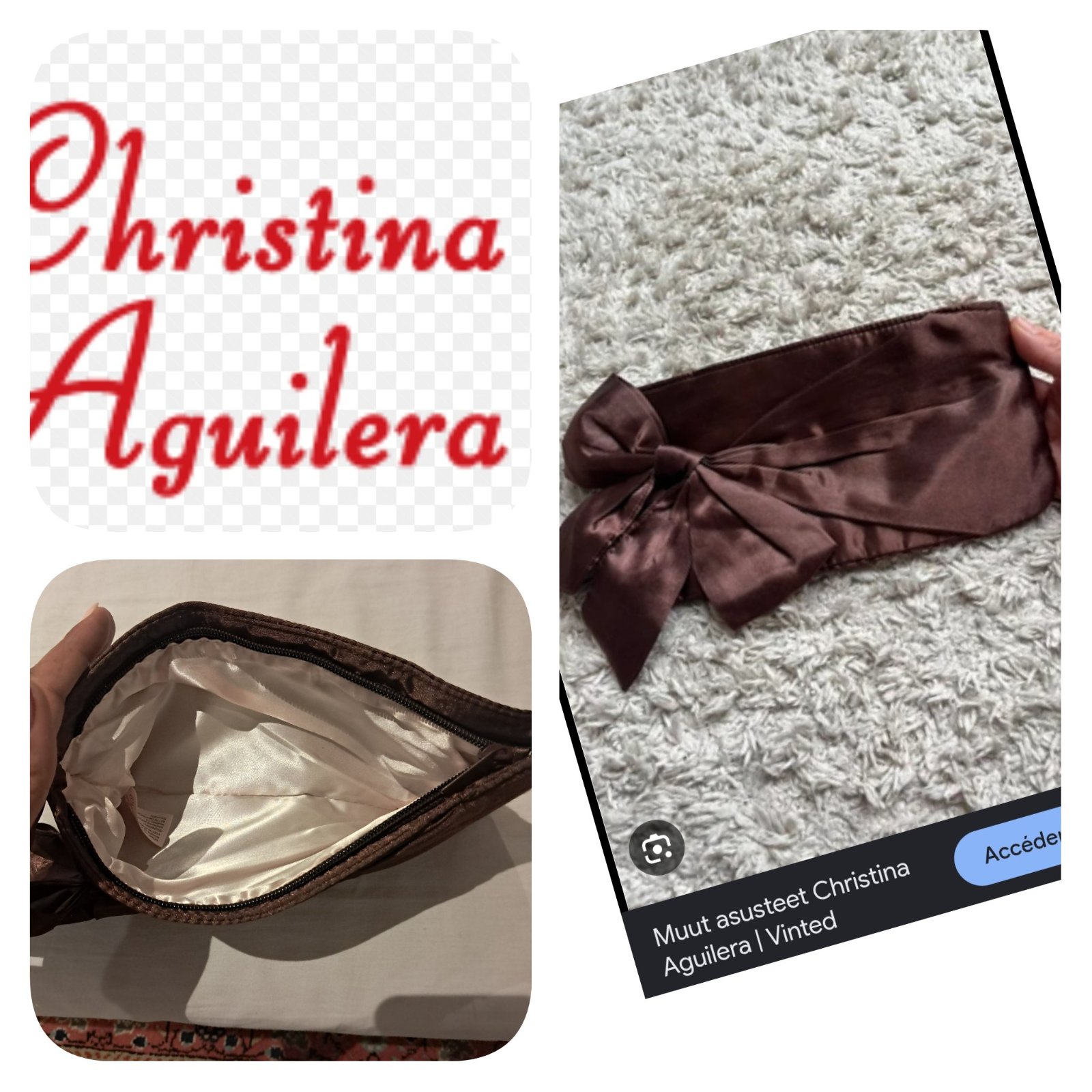 Subliiiiime ❤️❤️❤️❤️pochette en satin de CHRISTINA AIGUILERA 