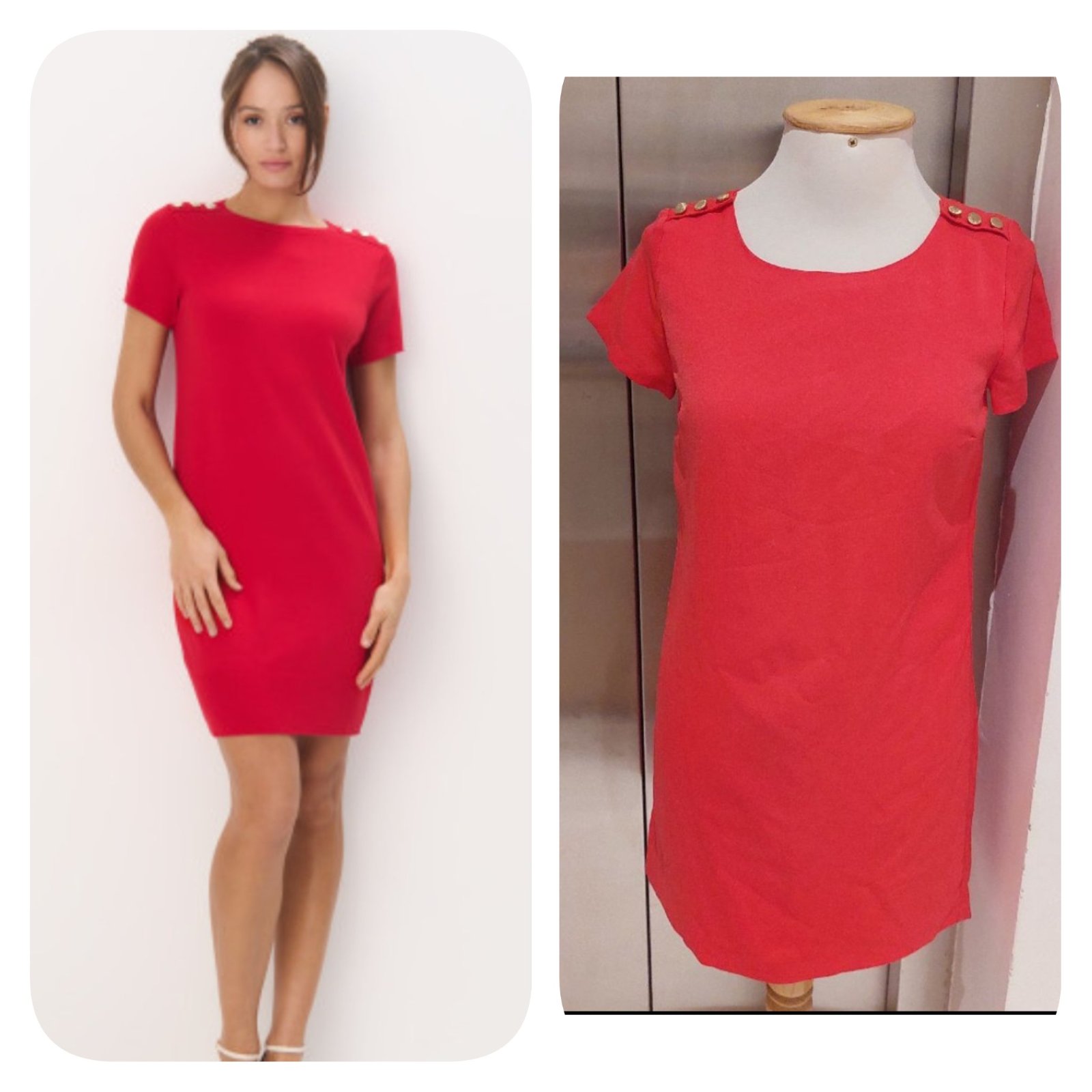 Subliiiiime ❤️❤️❤️❤️❤️robe avec bouton doré sur les épaules de FOREVER21 taille 36