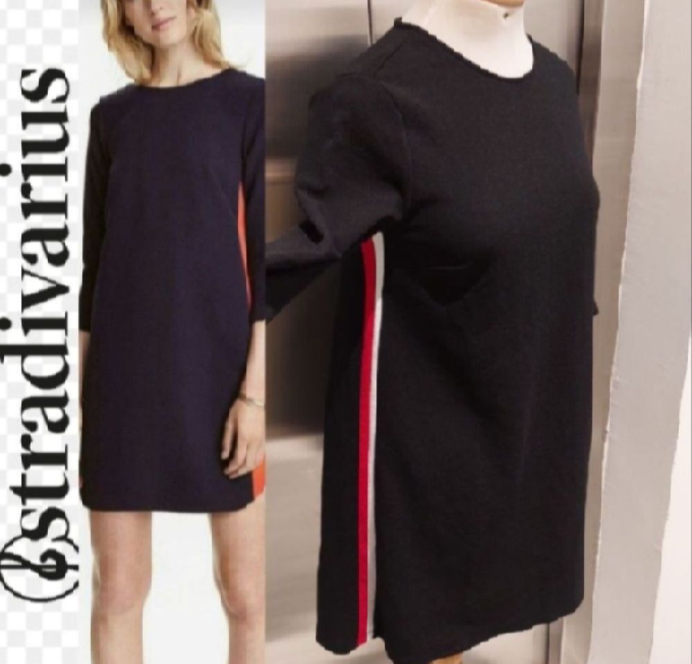 Subliiiiime ❤️ ❤️ ❤️ robe large de STRADIVARIUSmanche 3/4 taille 36 avec détails sur les côtes 