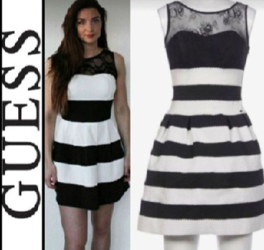 Subliiiiime❤️❤️❤️❤️❤️ robe de GUESS à détails en dentelle à la poitrine taille 38 jamais portée 