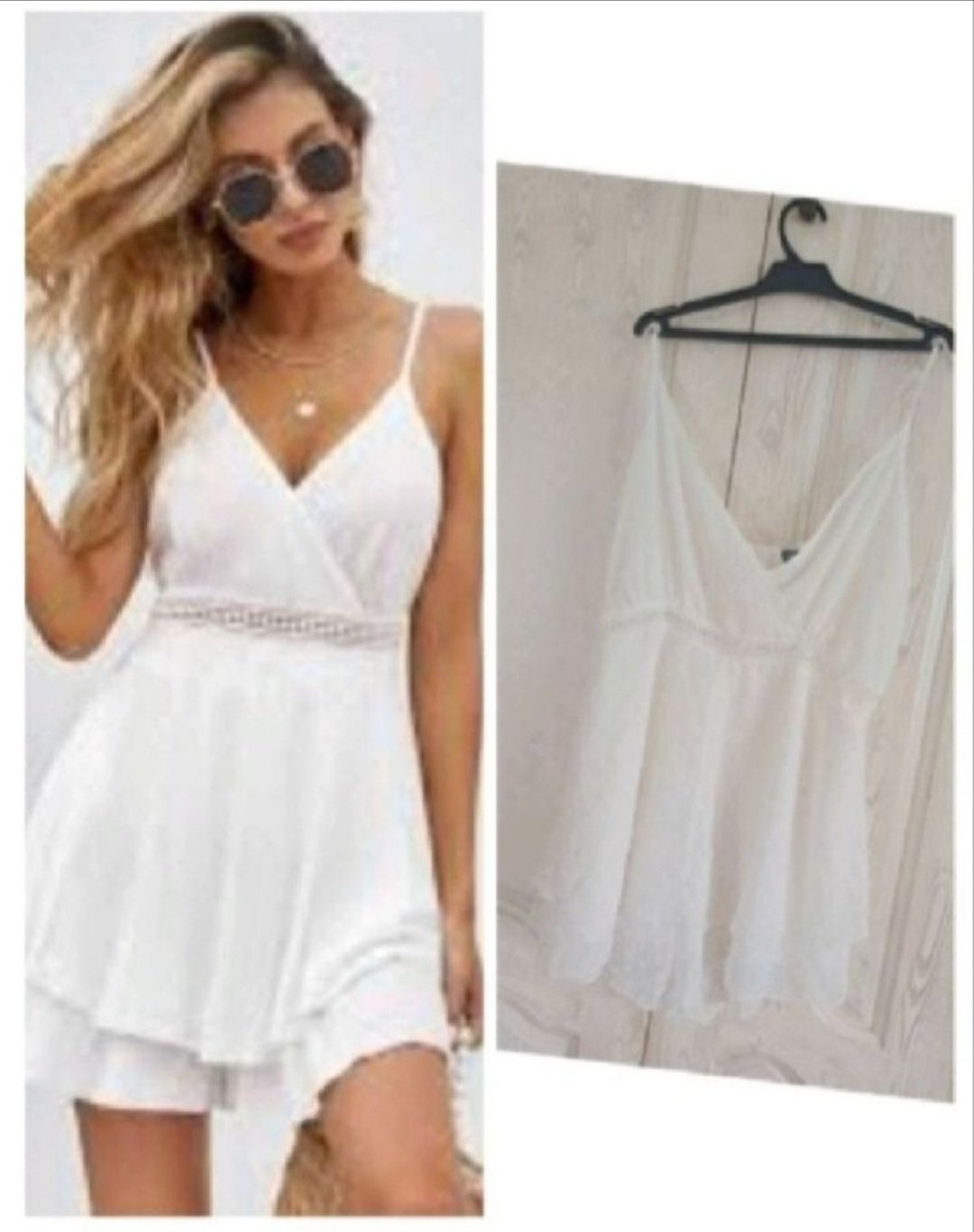 Subliiiiime❤️❤️❤️❤️❤️ combishort blanc de SHEIN CURVE taille 44/46