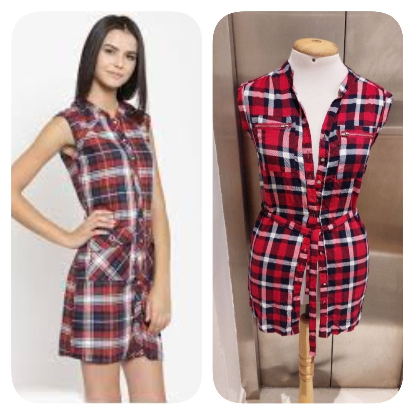 Subliiiiime❤️❤️ robe chemise à carreaux avec ceinture taille 36
