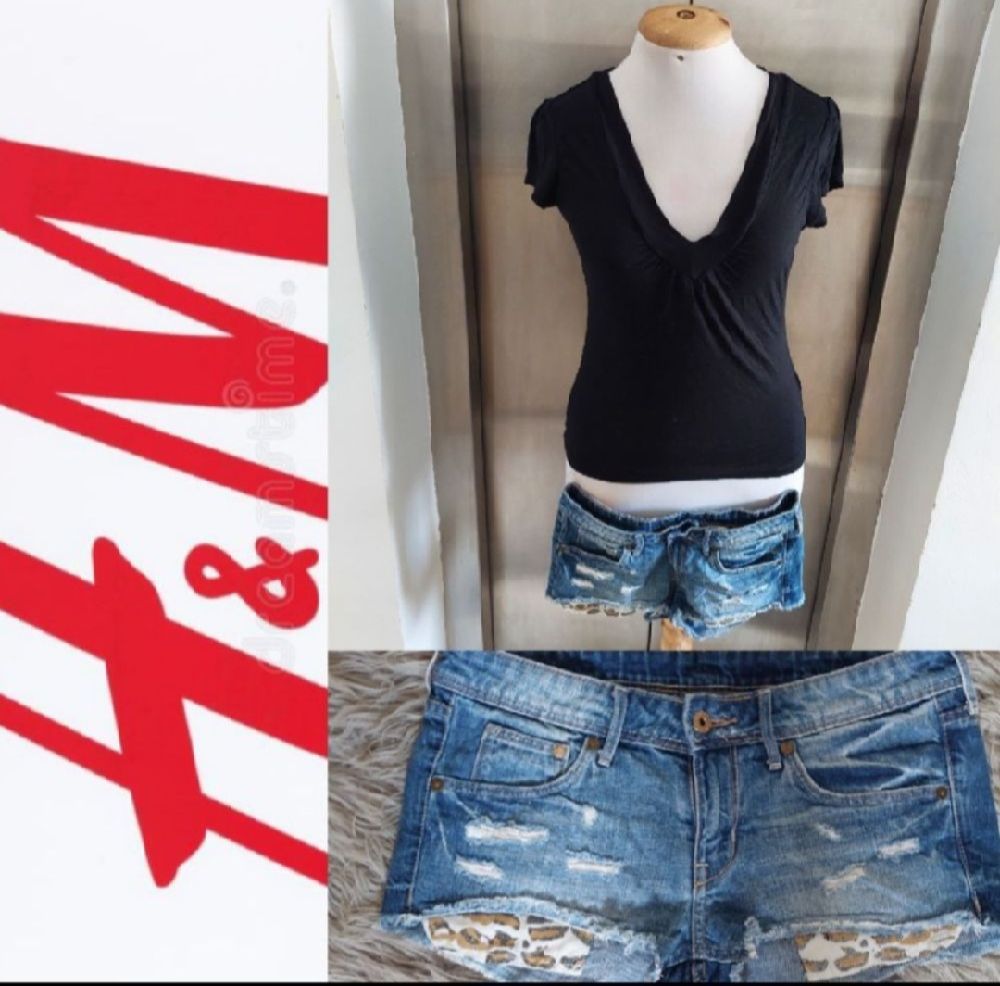 Subliiiiime ❤️ ❤️ ❤️ Lot de 2 pièces pull et short en jean de H&M taille 36