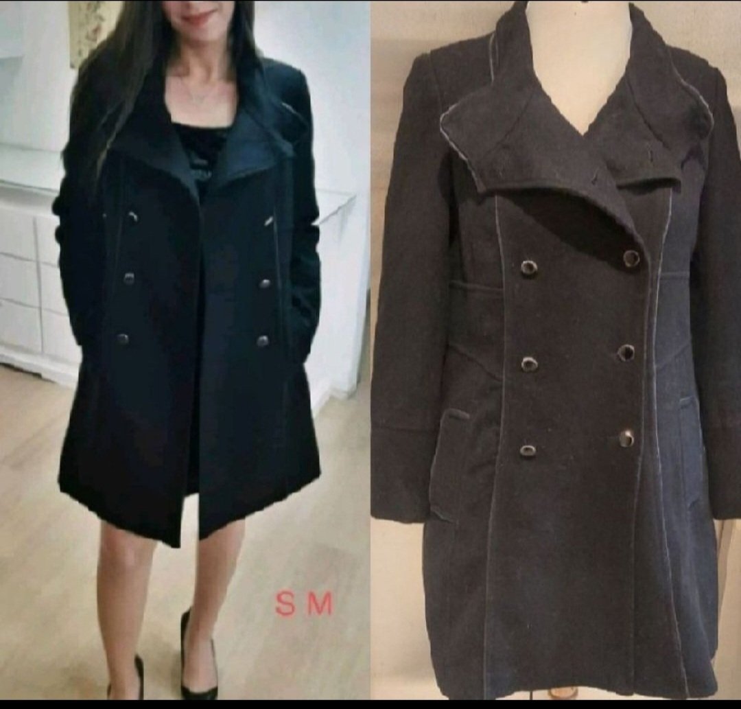 Subliiiiime ❤️❤️❤️❤️❤️manteau en laine double boutonnage de la marque EMILIA ROMANO taille 38 comme neuf 