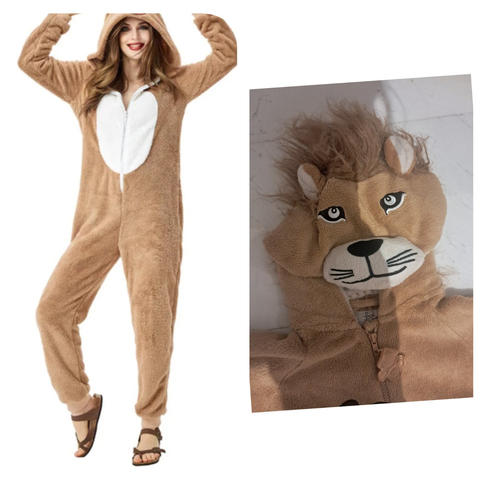 Subliiiiime ❤️❤️❤️❤️❤️pyjama combinaison polaire animal tigre taille 38/40