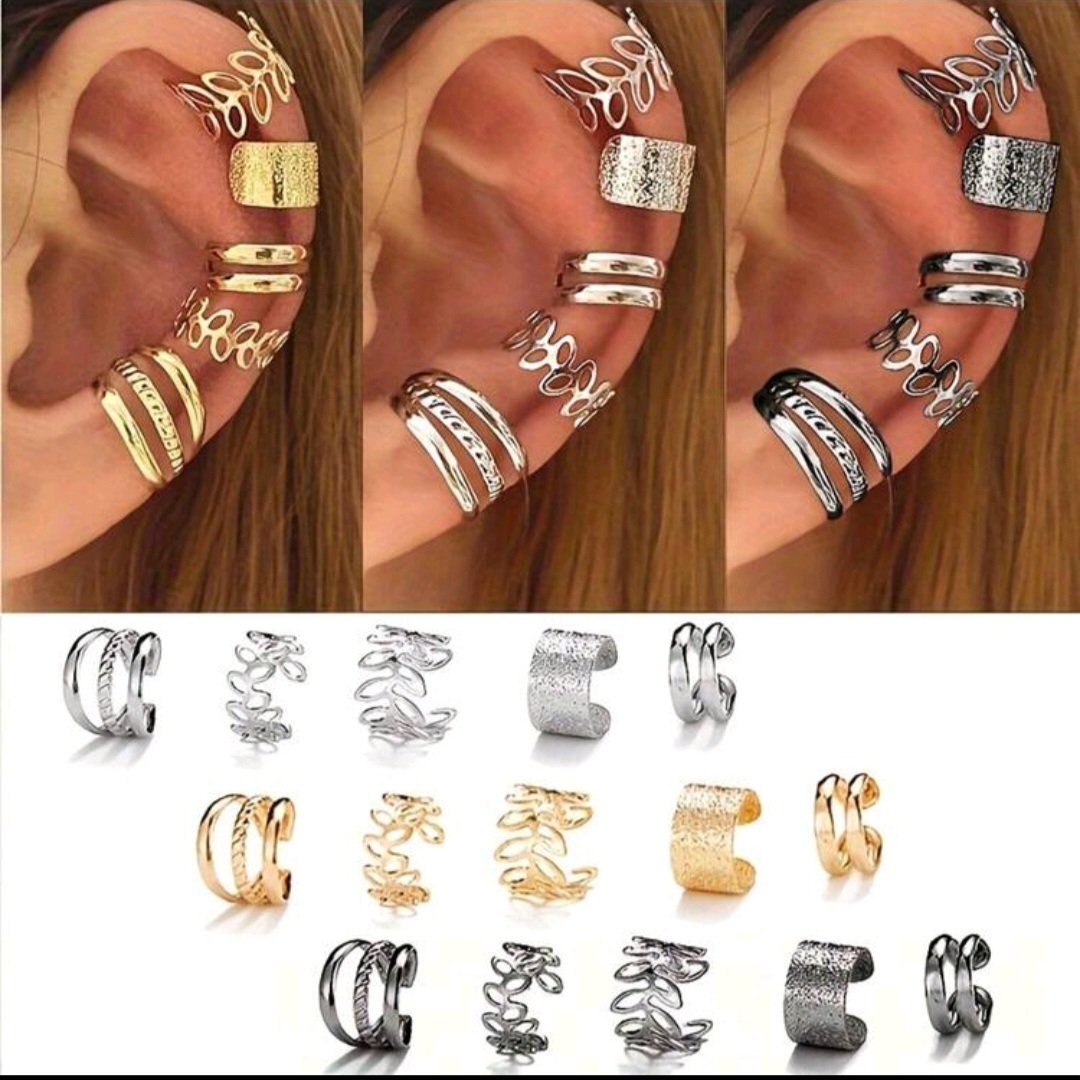 Subliiiiime❤️❤️❤️❤️ 15 pièces de boucles d oreilles 3 colories, argentés ,dorés ,gunmetals neuuuf