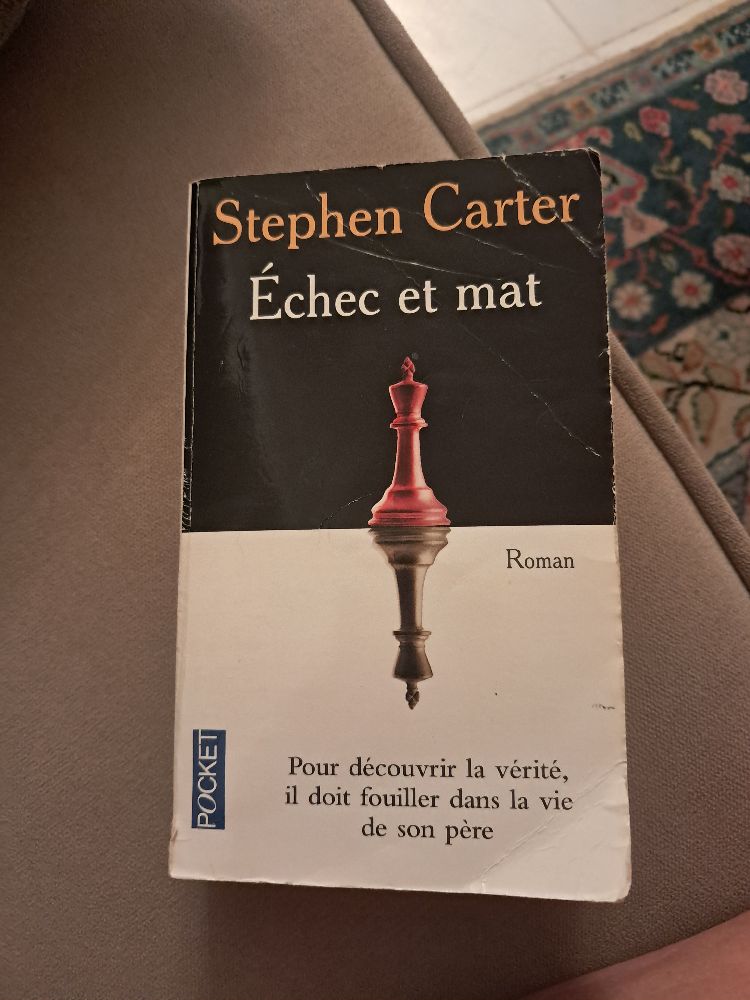Subliiiiime ❤️ ❤️ ❤️ ❤️ Roman de STEPHEN CARTER "échec et mat" très belle histoire 
