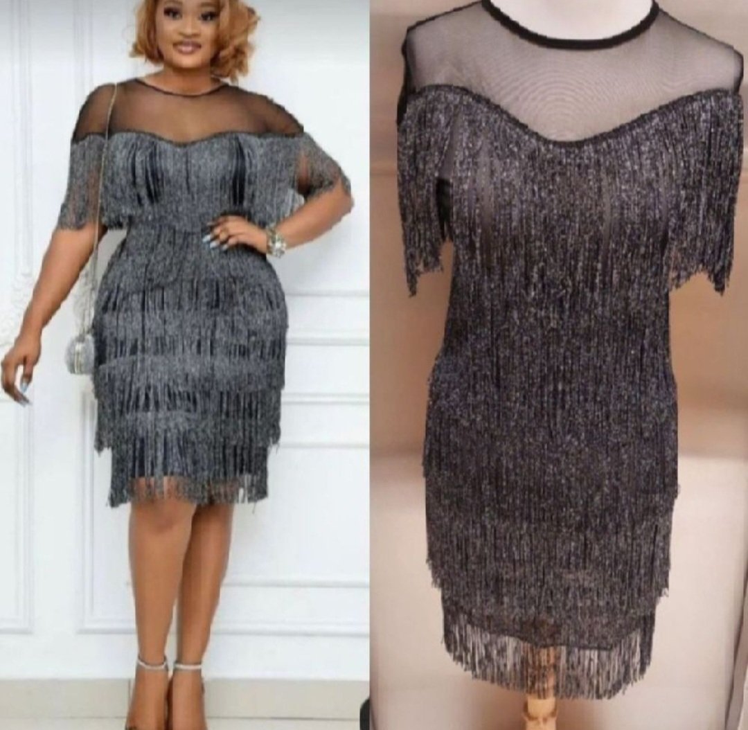 Subliiiiime ❤️❤️❤️❤️❤️robe de soirée de ROCKET chic à franges pailletés taille 38 comme neuve 