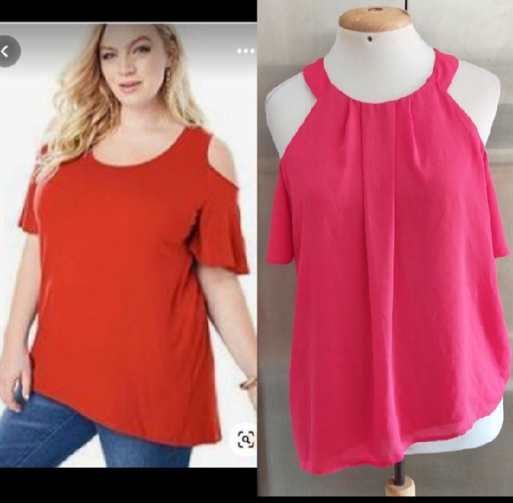 Subliiiiime ❤️ ❤️ ❤️ pull épaule dénudée rose fuchsia taille 42