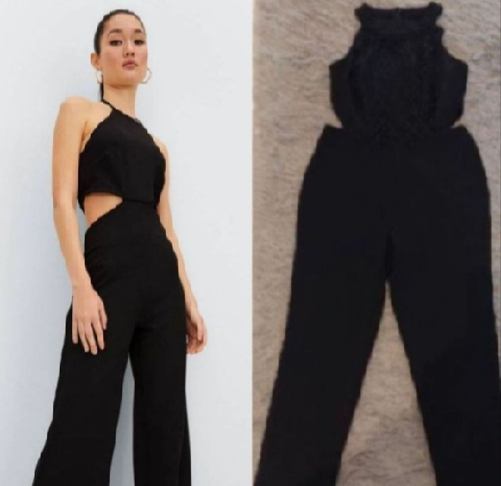 Subliiiiime ❤️ ❤️ ❤️ ❤️ combinaison avec ouverture sur les côtés fashion et poitrine à franges taille 38