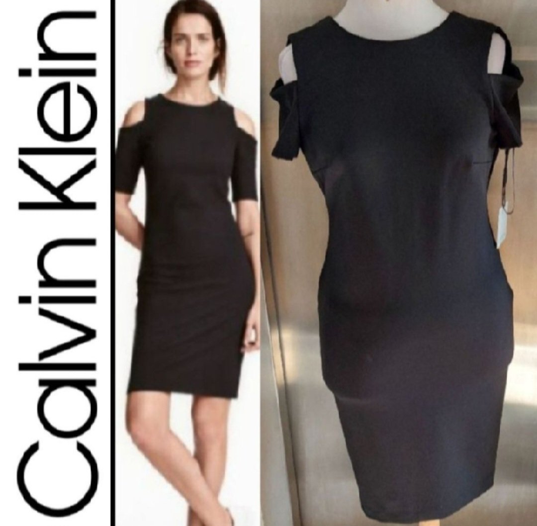 Subliiiiime❤️❤️❤️❤️ robe épaules dénudé de CALVIN KLEIN taille 36/38 neuve avec étiquette importé de PARIS 