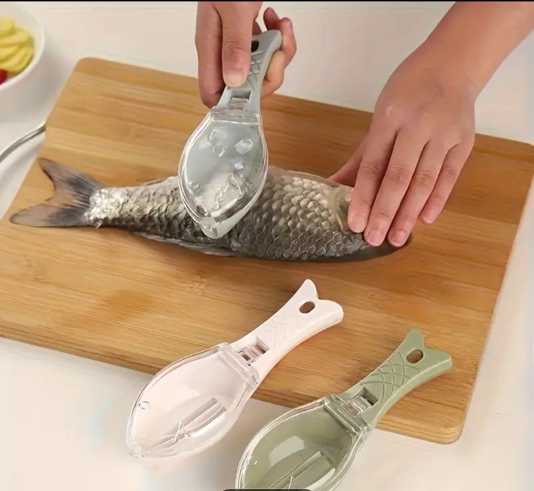 TRES EFFICACE par expérience Subliiiiime❤️❤️❤️❤️mini grattoir à écailles de poissons ultra efficace avec boite de rangement rebuste et durable neuuuf