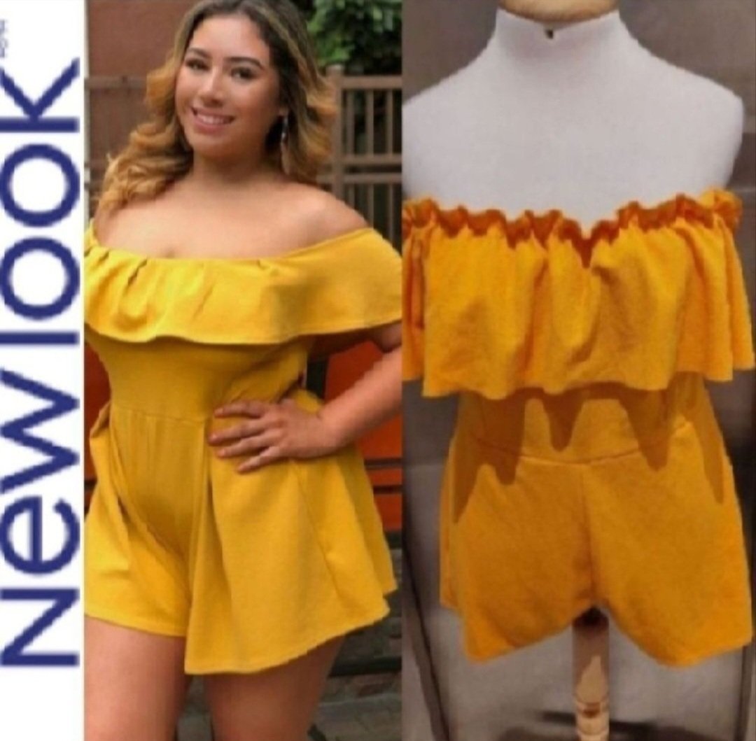 Subliiiiime ❤️❤️❤️❤️❤️combishort de NEW LOOK taille 44 couleur moutarde comme neuve 