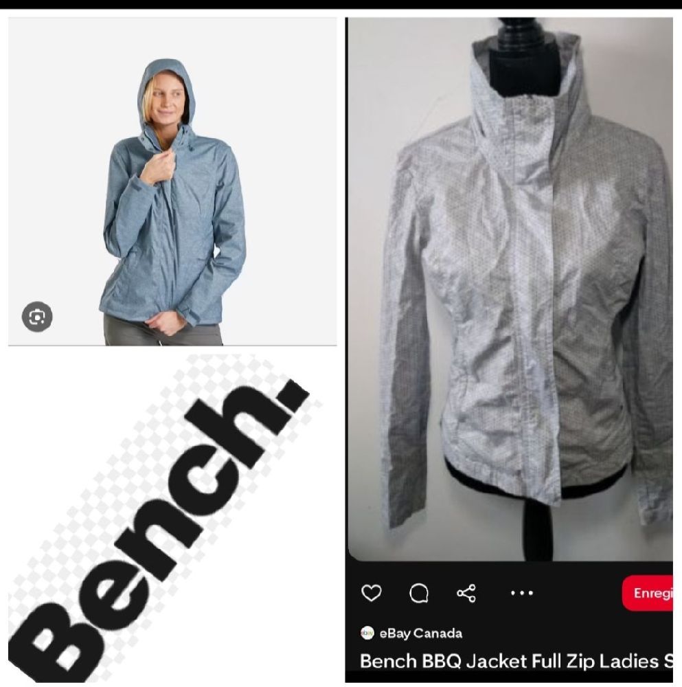 Subliiiiime ❤️ ❤️ ❤️ jacket 100% cotton avec capuche de la marque BENCH taille 40 importé neuuuf avec étiquette 🏷 