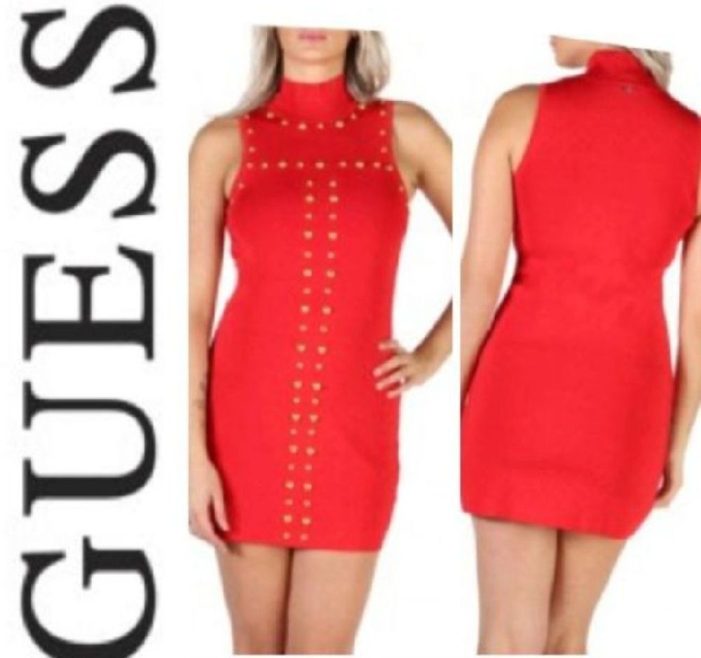 Subliiiiime ❤️ ❤️ ❤️ ❤️ robe hiver à col montant à détails doré de GUESS taille 38