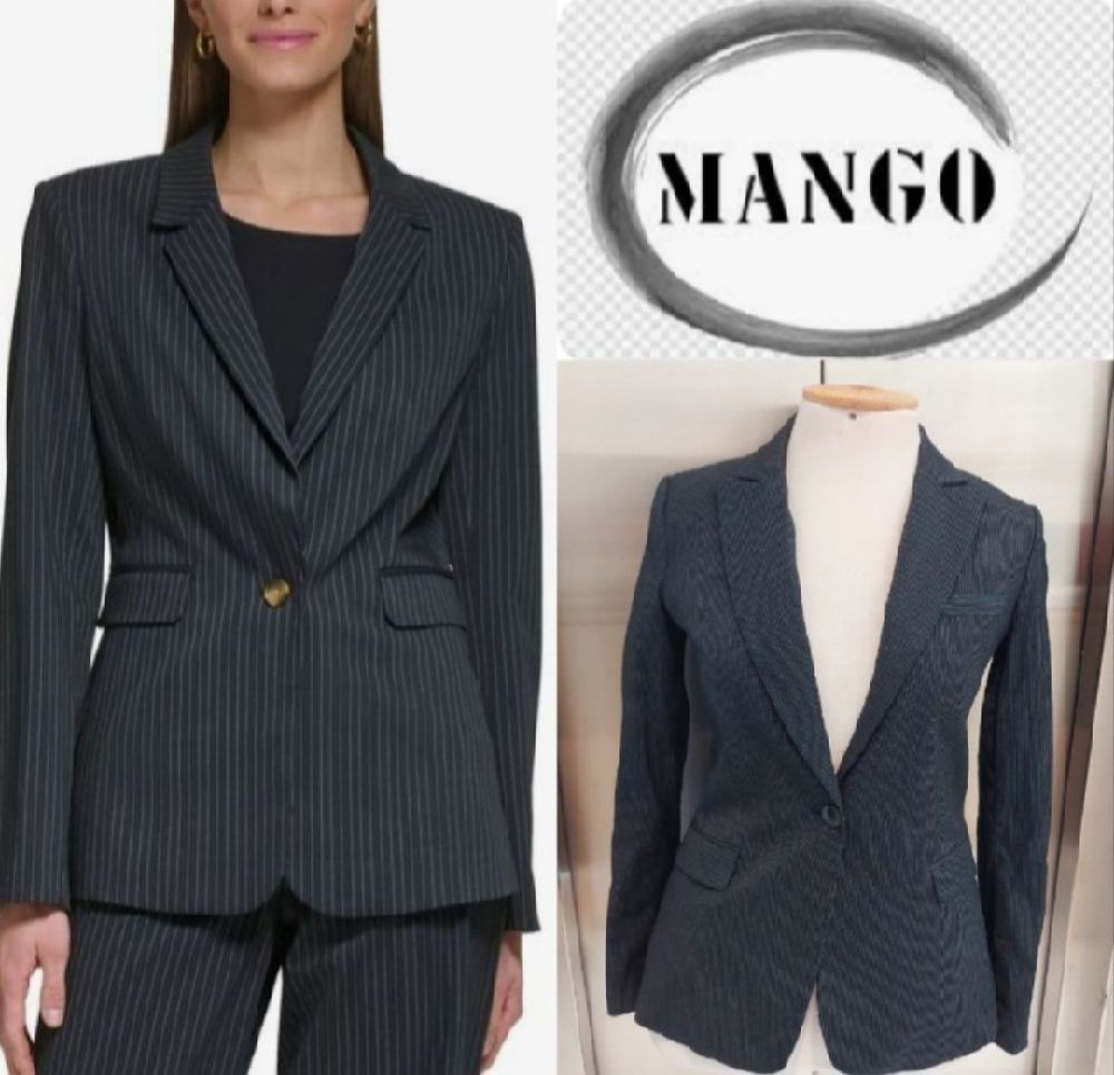 Subliiiiime ❤️ ❤️ ❤️ ❤️ ❤️ blazer à fines rayures de MANGO taille 36