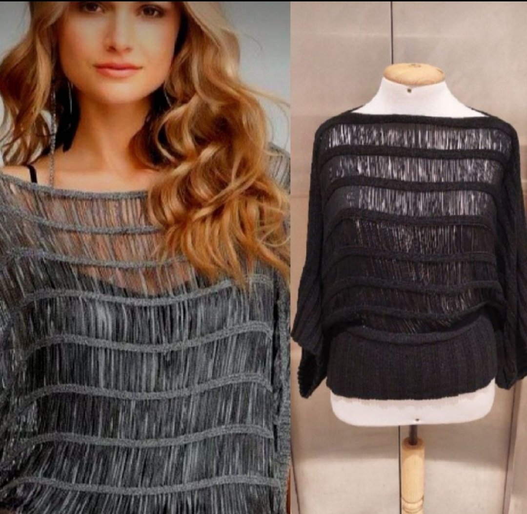 Subliiiiime ❤️❤️❤️❤️❤️pull original 100%cotton LE FULL en laine col bateau taille 36/38 fashion 