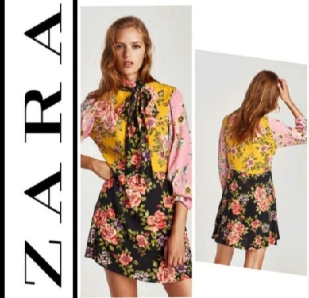 Subliiiiime ❤️❤️❤️❤️robe florale multicolores de ZARA taille 36