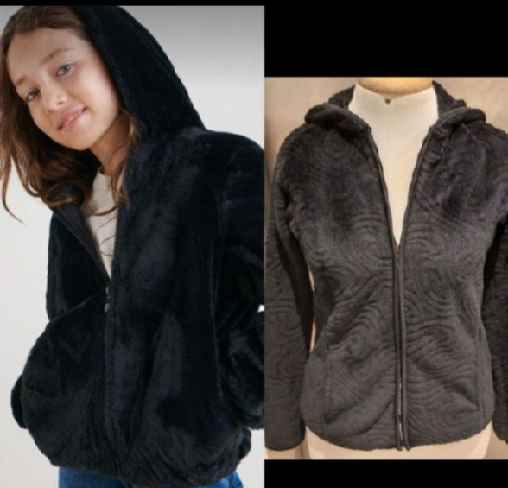 Subliiiiime ❤️ ❤️ ❤️ ❤️ veste polaire a motifs saillants avec capuche de la marque JASON MAXWELL taille 36