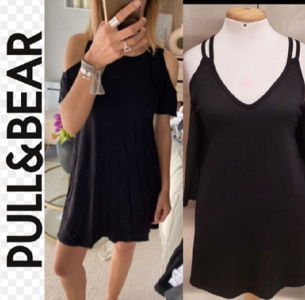 Subliiiiime ❤️ ❤️ ❤️ robe oversize en maille épaule dénudé de PULL&BEAR taille 36/38