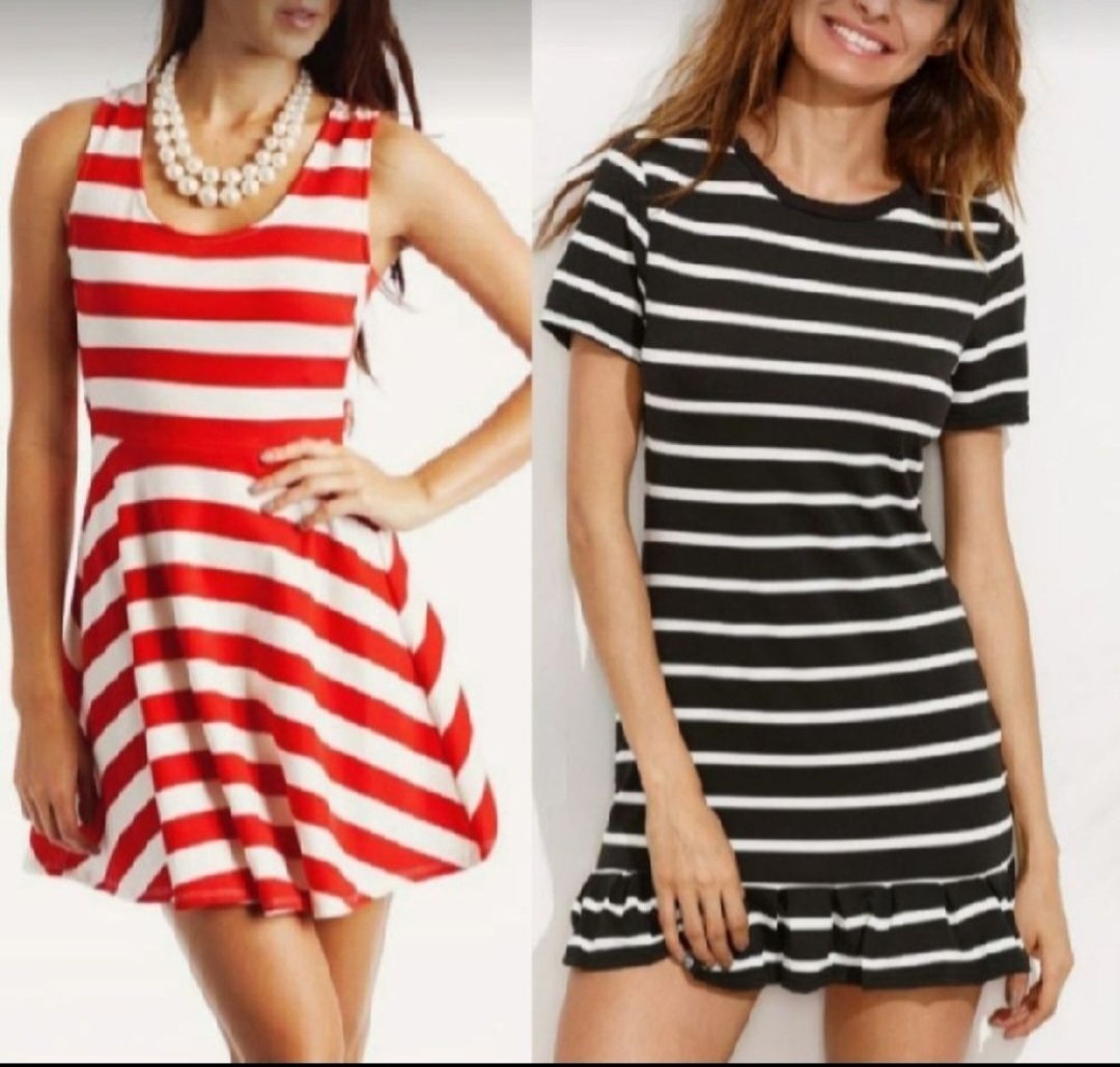 Forsa subliiiiime❤️❤️❤️❤️❤️ 2 robes à rayures en cotton taille 34