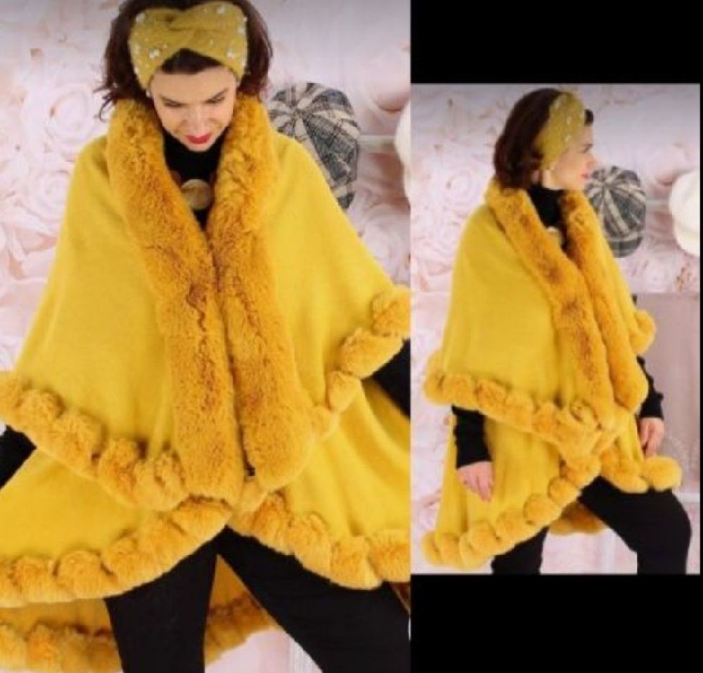 Subliiiiime ❤️ ❤️ ❤️ ❤️ ❤️ cape à étage en fausse fourrure très très doux taille unique neuuuf 
