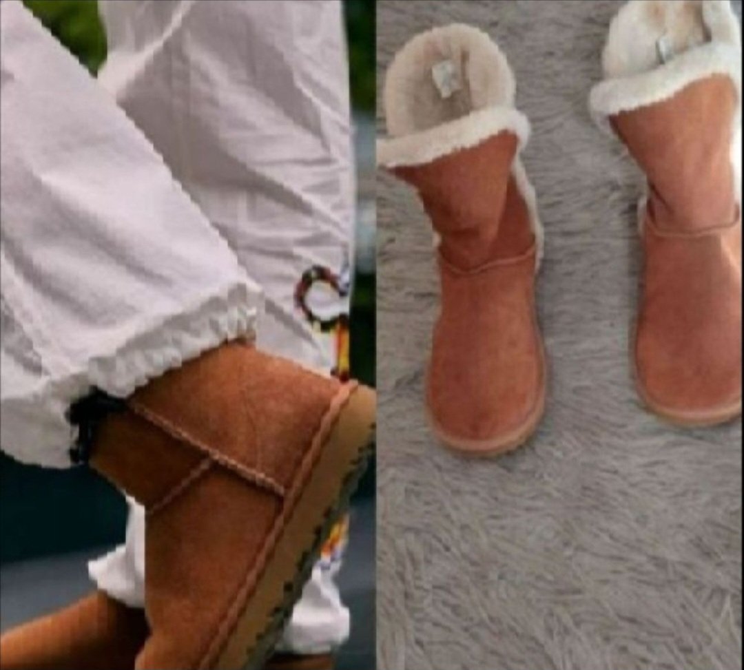 Subliiiiime ❤️❤️❤️❤️ bottine en daim fourrée à l intérieur de la marque AMÉRICAIN AIGLE pointure 40 très souple et confortable et 🎁 plaid AMÉRICAIN AIGLE comme cadeau 🎁