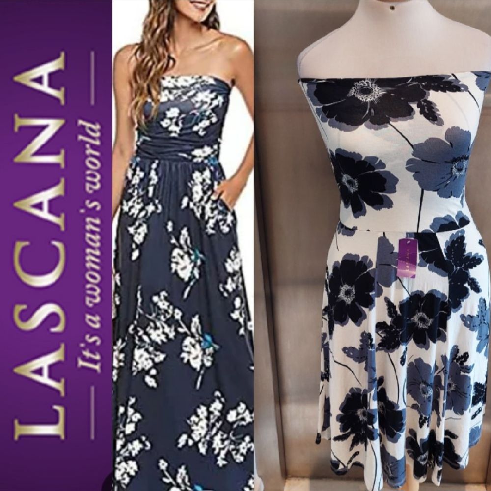 Subliiiiime ❤️ robe bustier florale cotton de LASCANA taille 36/38 neuve avec étiquette 🏷 