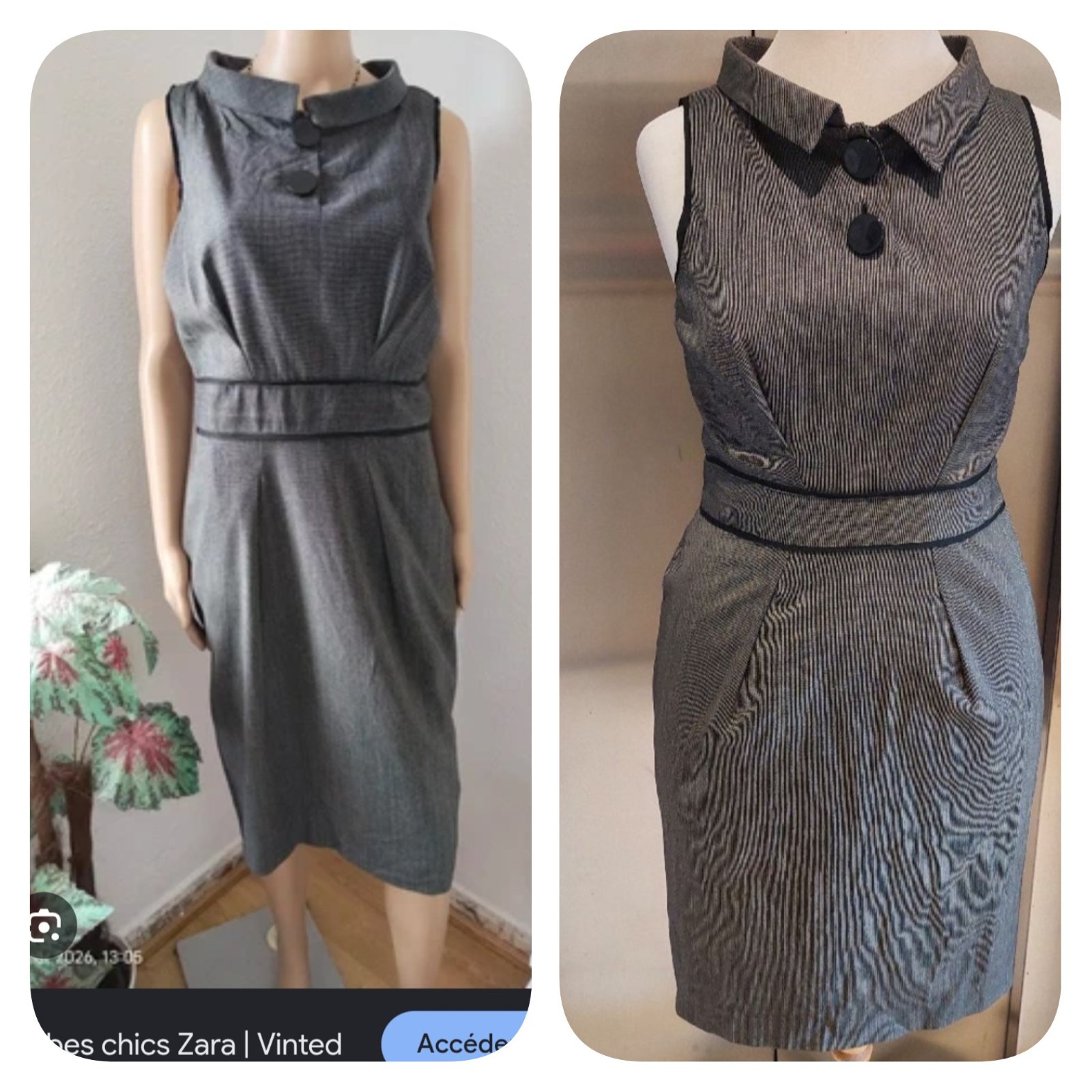 Subliiiiime robe ❤️❤️❤️❤️❤️de ZARA tissu automne/hiver taille 38