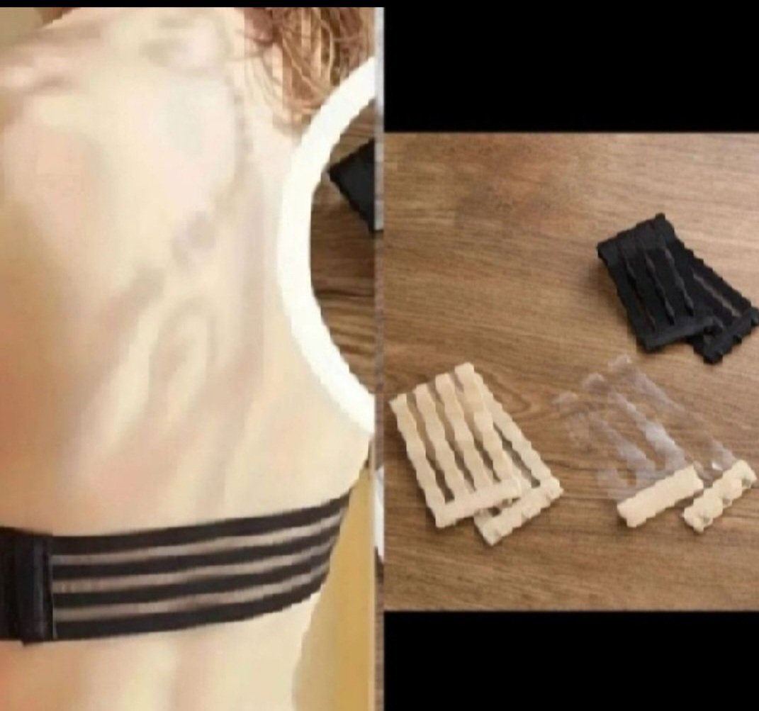 Subliiiiime❤️❤️❤️ lot de 3 rallonges pour soutien-gorge ❤️ noir❤️ beige ❤️transparent❤️ neuuuf 