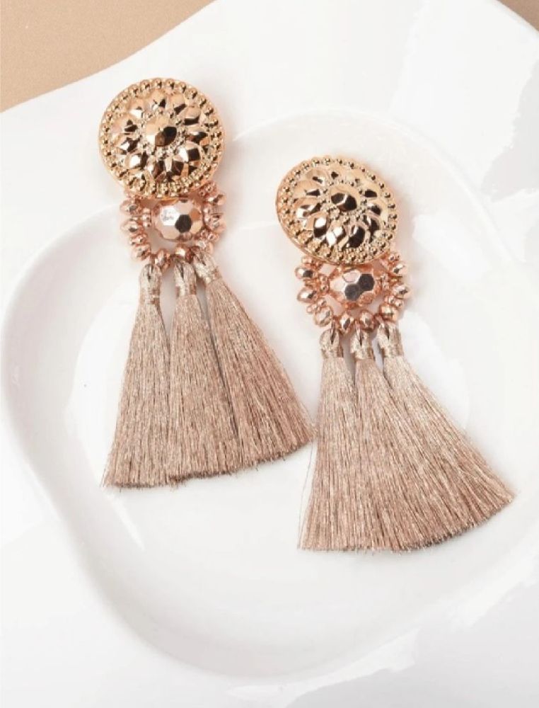Subliiiiime ❤️ ❤️ ❤️ boucles d'oreilles à glandet fleur acrylique doré neuves 