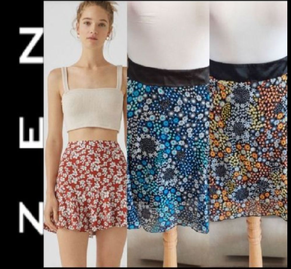 Subliiiiime ❤️ ❤️ ❤️ lot de 2 jupe florale légère été de ZEN taille 38 neuuuve
