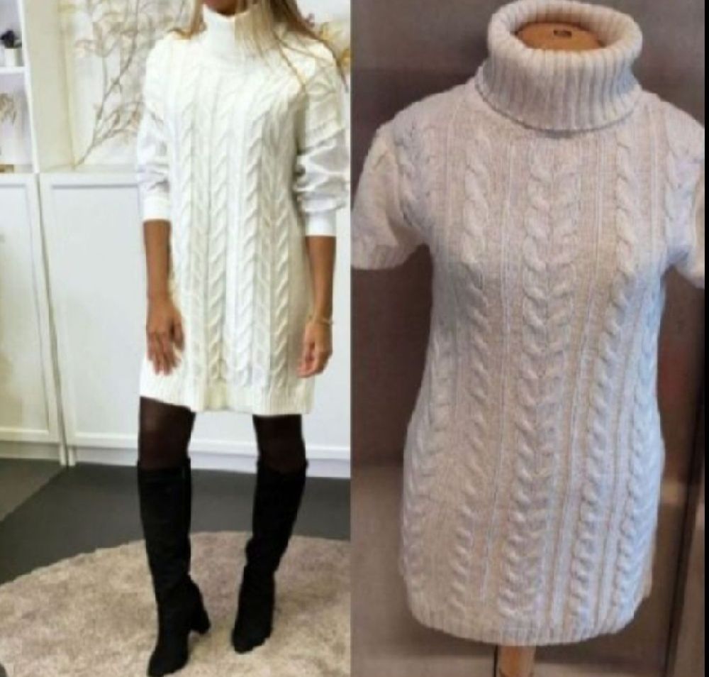 Subliiiiime ❤️ ❤️ ❤️ robe en laine torsadé col roulé taille 40/42 jamais portée 