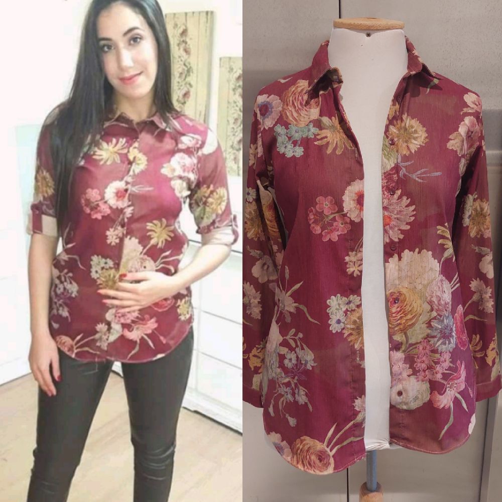Subliiiiime ❤️ ❤️ ❤️ ❤️ chemise florale hiver taille 40 neuve avec étiquette 🏷 