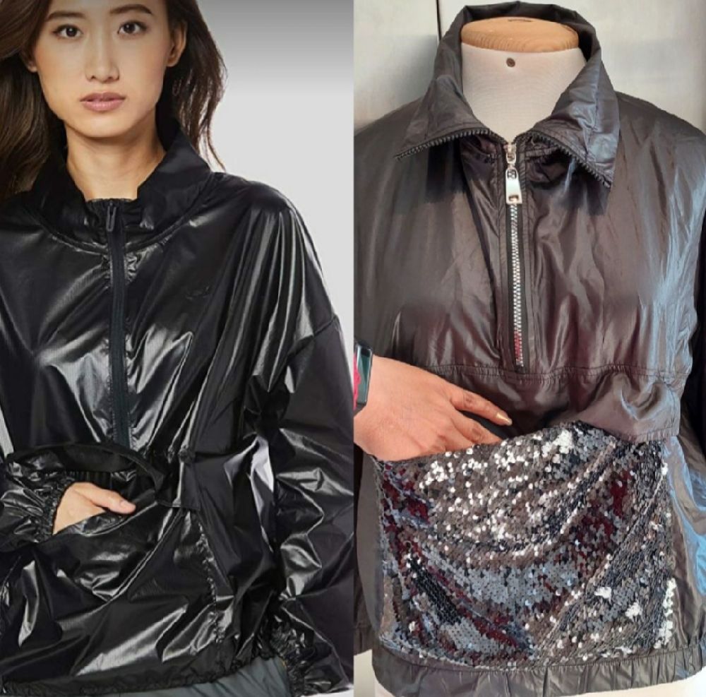 Subliiiiime ❤️ ❤️ pull veste ample imperméable fashion à sequins changeants nouvelle collection neuf taille 36/38