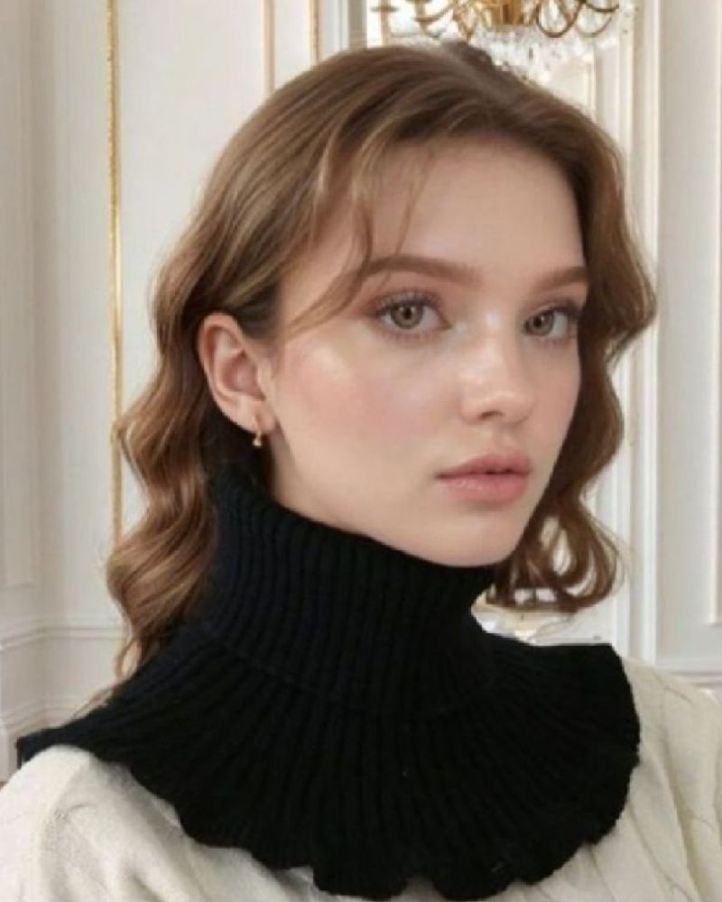 Très pratique Subliiiiime ❤️❤️❤️❤️mini col montant en laine montable et démontable fashion neuuuf taille unique 
