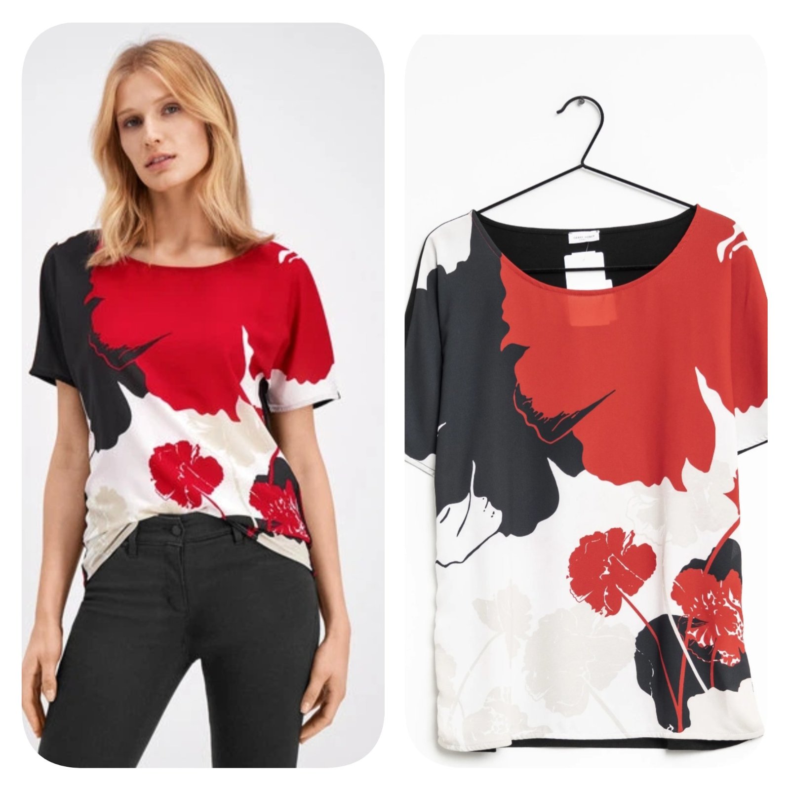 Subliiiiime❤️❤️❤️❤️ pull florale tissu frais taille 46