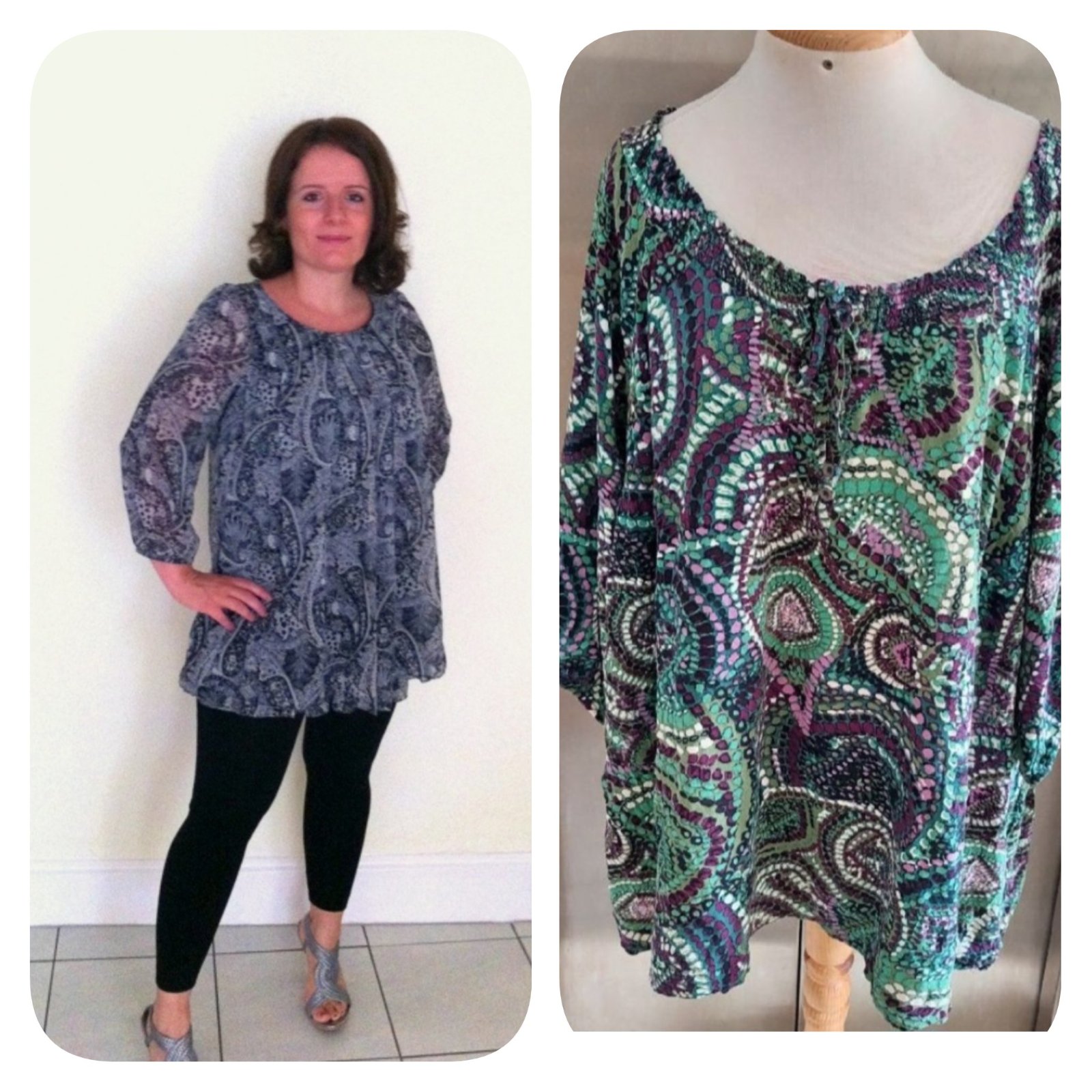 Subliiiiime ❤️❤️❤️❤️pull blouse grande taille avec motifs taille 52/54 made in INDIA 