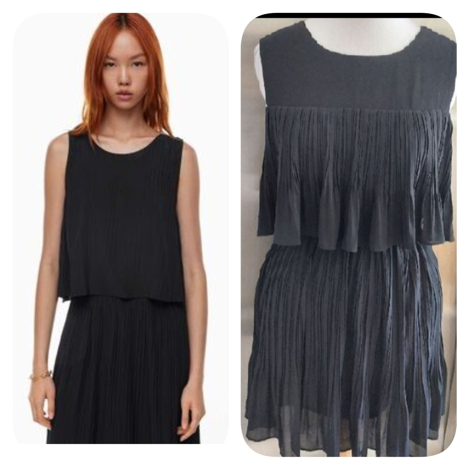 Subliiiiime❤️❤️❤️❤️❤️ robe plissée à étage taille 38 comme neuve 