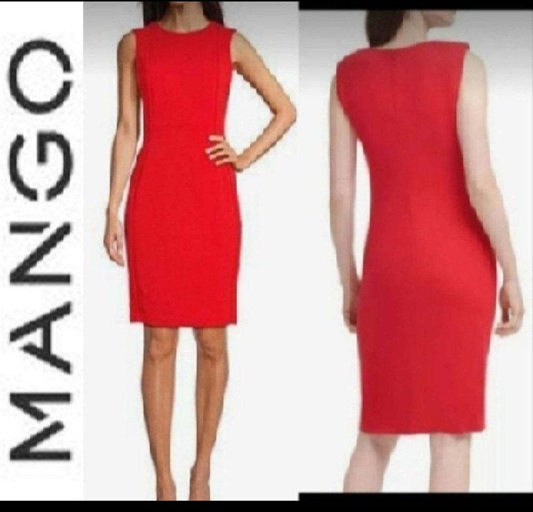 Subliiiiime❤️❤️❤️❤️❤️❤️robe de MANGO couleur red punk taille 42