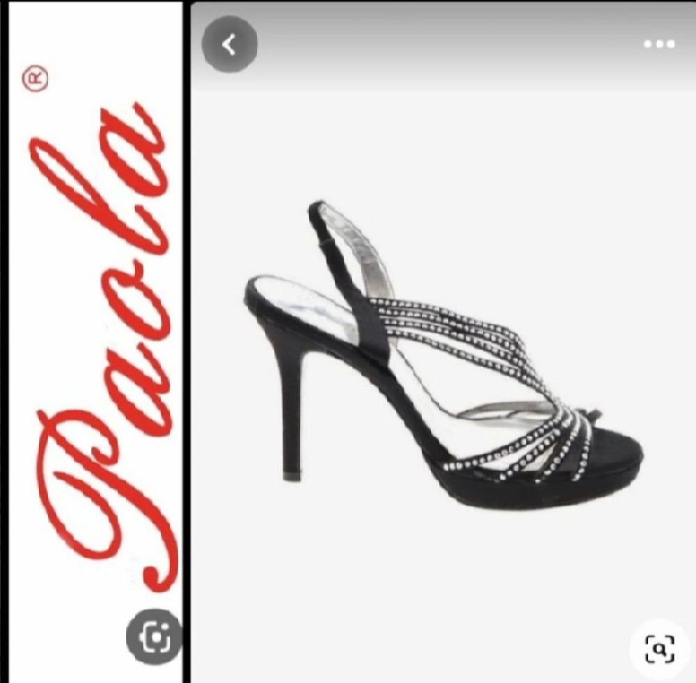 Subliiiiime ❤️ ❤️ ❤️ ❤️ sandale de soirée à strasses de PAOLA pointure 36 made in ITALIY très confortable et souple 