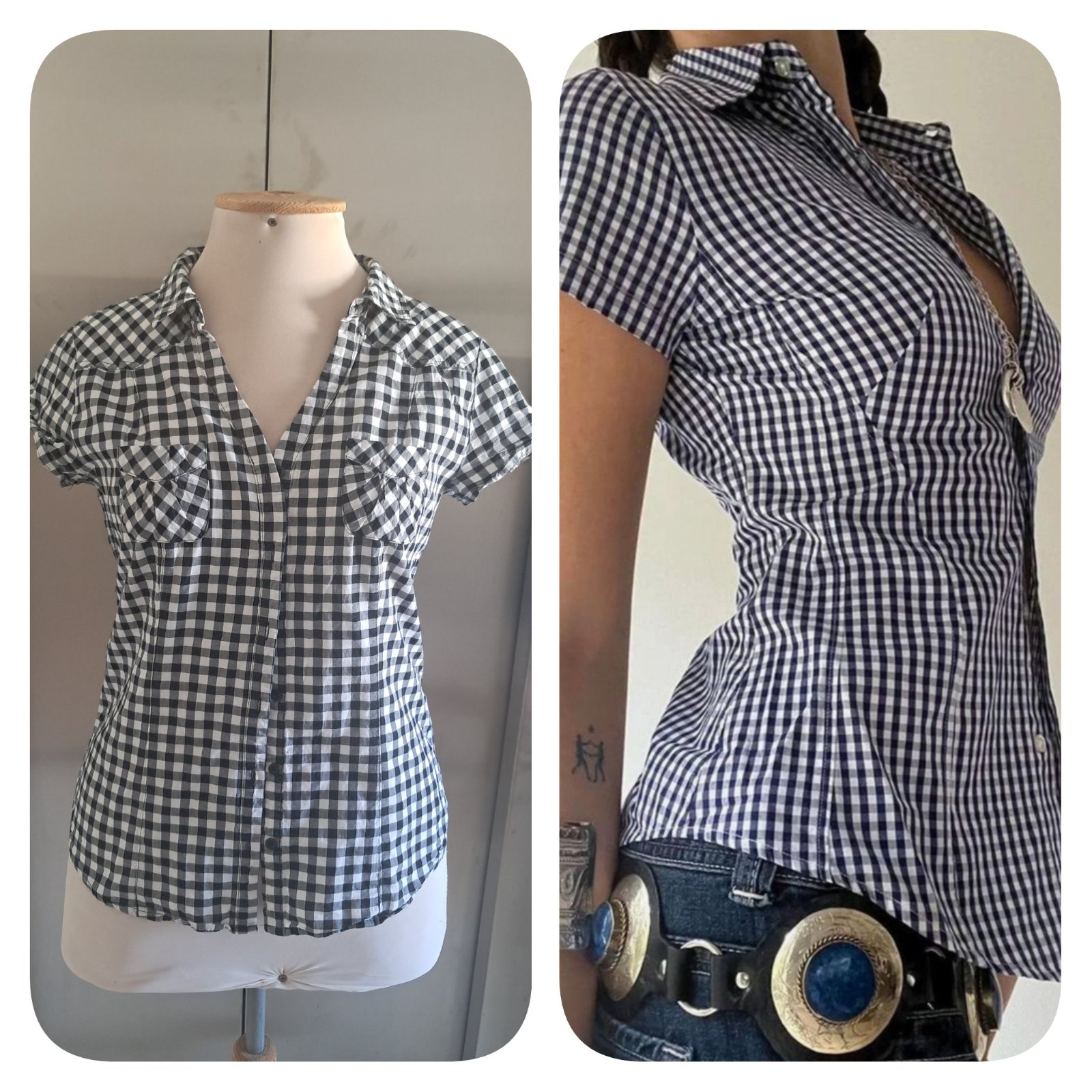 Subliiiiime❤️❤️❤️❤️ 100 % cotton chemise vichy taille 40