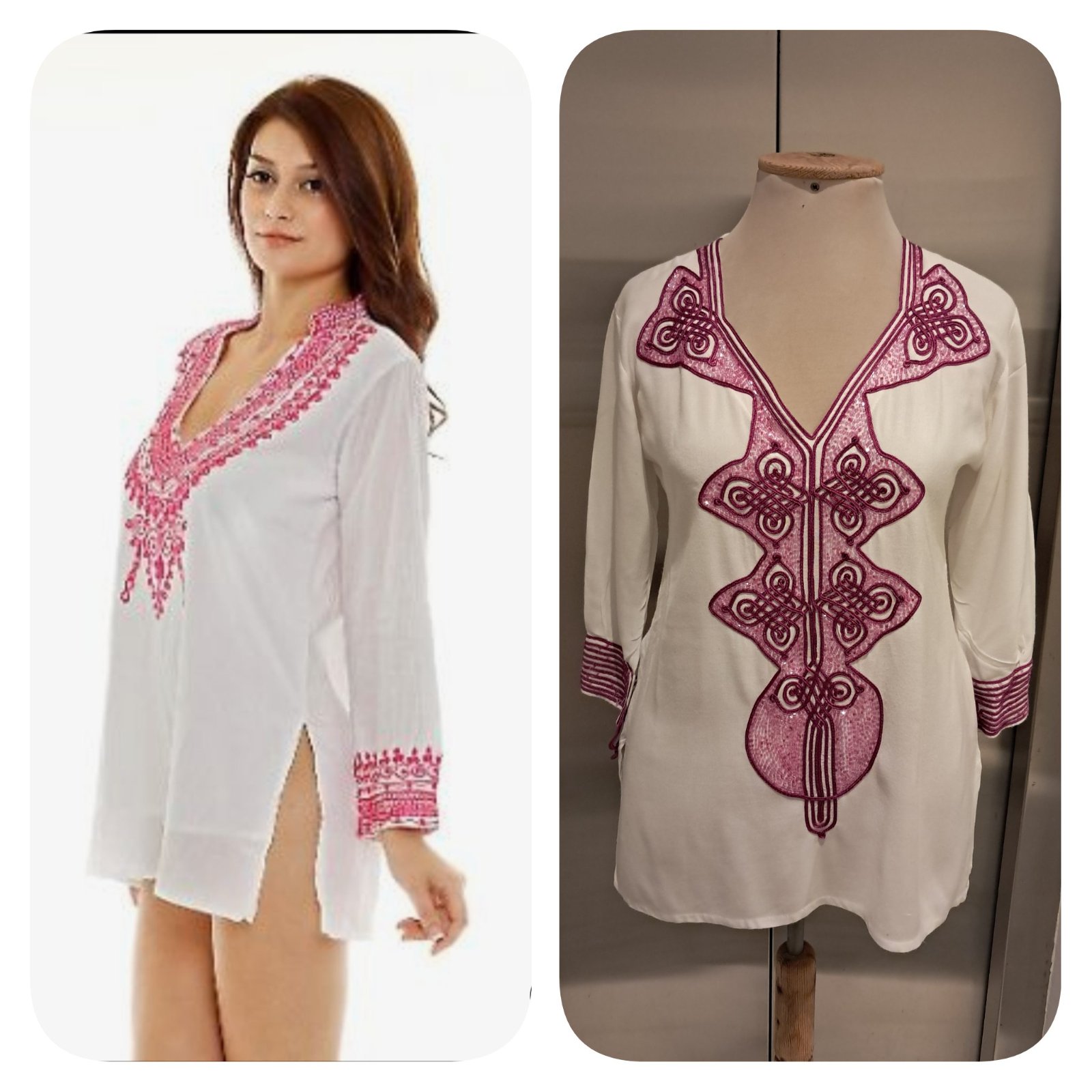 Subliiiiime ❤️❤️❤️❤️❤️100% cotton blouse motifs traditionnels taille 38